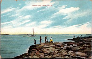 USA Cannon Rock Prouts Neck Maine Vintage Postcard C032