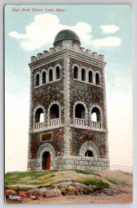 Lynn MA High Rock Tower Massachusetts Postcard D39