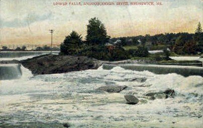 Lower Falls in Brunswick, Maine