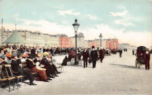 A947 England Hove Sea Wall vintage postcard
