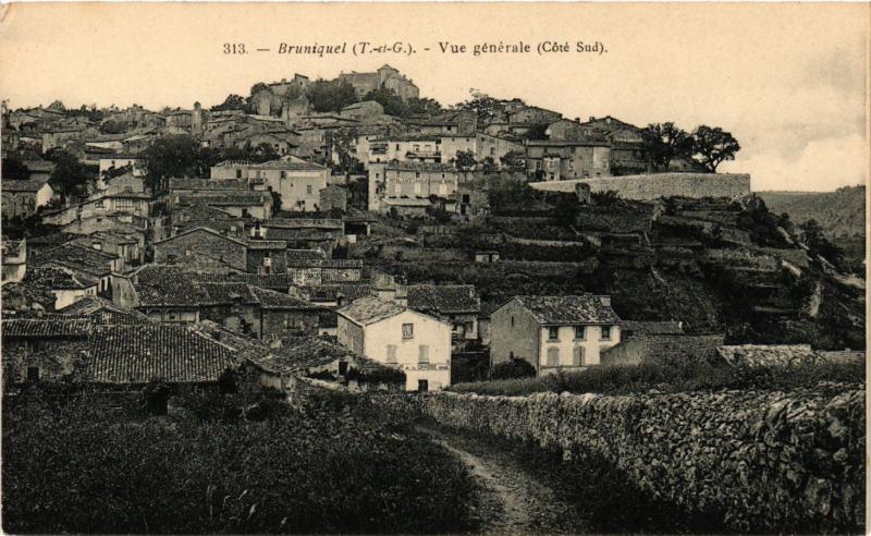 CPA BRUNIQUEL (T.-et-G.) - Vue générale (Cote Sud) (293307)