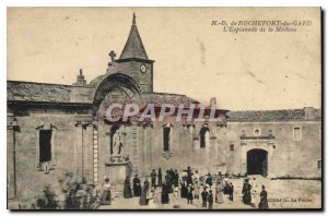 Postcard Old N D Rochefort du Gard Esplanade of the Madonna