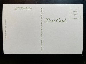 Vintage Postcard 1951 Olympic Hotel, Seattle, Washington