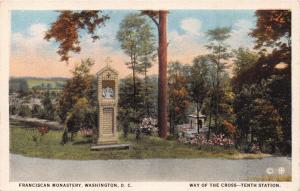 WASHINGTON DC  FRANCISCAN MONASTERY~WAY OF THE CROSS~TENTH STATION POSTCARD