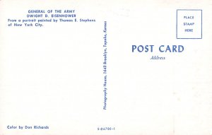 General of the Army, Dwight D. Eisenhower, Vintage Postcard, Unused