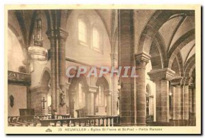 Old Postcard Neuwiller Church of St Peter and St Paul Part Romane