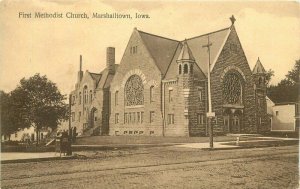 Iowa Marshalltown 1st Methodist Church Hull 1909 Postcard 22-2478