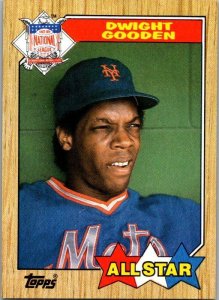 1987 Topps Baseball Card NL All Star Dwight Gooden New York Mets sk3264