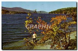 Postcard Modern Lake Winnipesaukke At Alton Bay New Hampshire