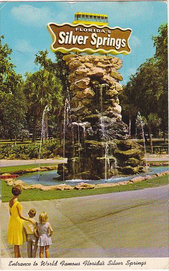 Fountain At Entrance To Silver Springs Florida 1972