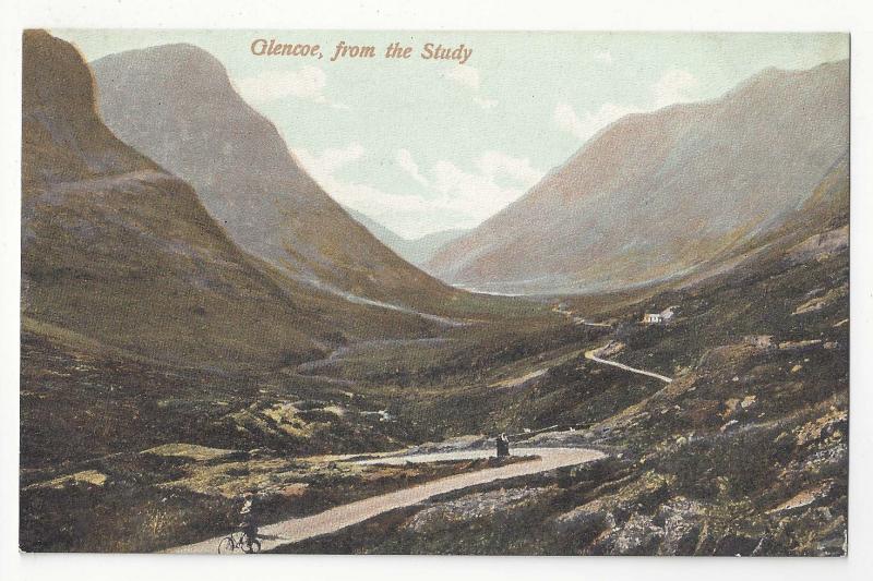 Scotland Glencoe from the Study Argyll Vtg Wane Caledonia Series Postcard c1910