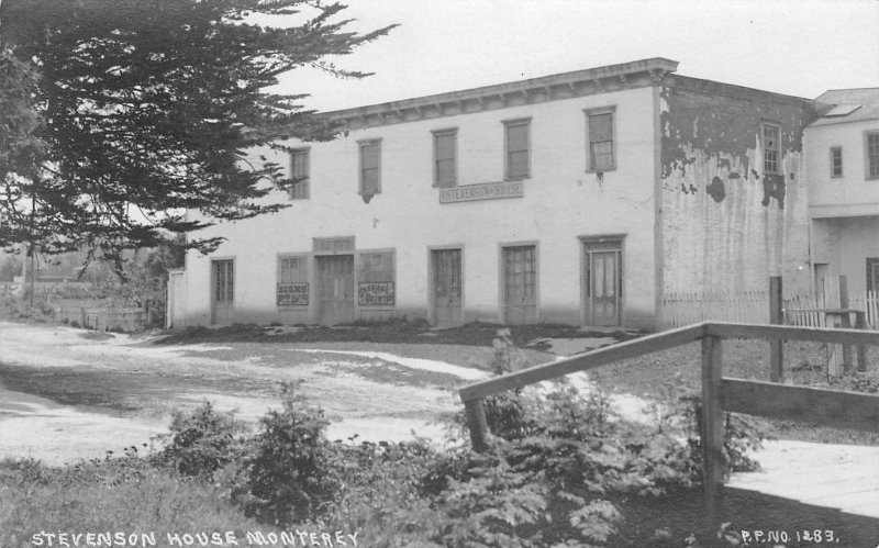 RPPC Robert Louis Stevenson House, Monterey, CA c1910s Vintage Postcard