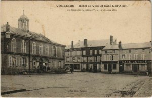 CPA VOUZIERS - Hotel de Ville et Cafe Lepage (134835)