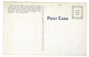 Post Office, Kansas City, Missouri,  unused Kropp Linen Postcard