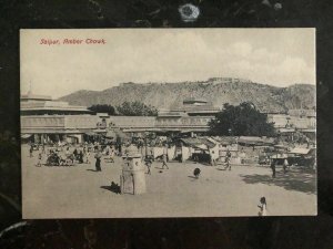 Mint Jaipur India Real Picture Postcard View Of Amber Chowk