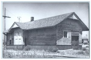 c1963 Crip Pocahontas Iowa IA Railroad Train Depot Station RPPC Photo Postcard