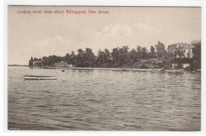 Looking North from Wharf Billingsport New Jersey 1910c postcard