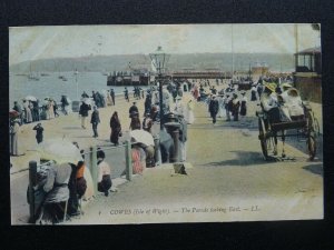 Isle of Wight COWES The Parade looking East c1909 Postcard by Levy LL.