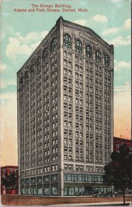 The Kresge Building Adams And Park Streets Detroit Michigan Postcard C164