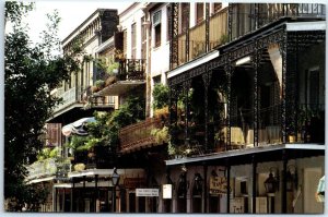 Postcard - Lace Balconies, Vieux Carre - New Orleans, Louisiana