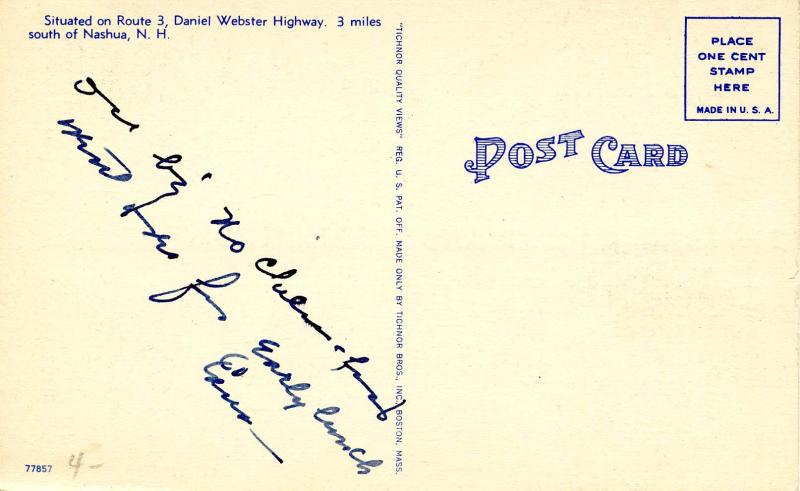 NH - Nashua. Howard Johnson's Restaurant