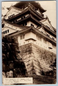 Japan Postcard The Castle of Osaka Architectural Building c1930's RPPC Photo