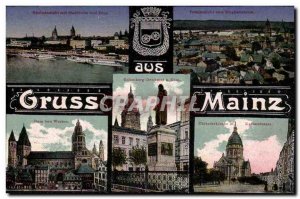 Deutschland - Germany Mainz - Gruss aus Mainz - Remembrance - Old Postcard