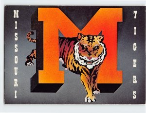 Postcard Missouri Tigers, University of Missouri, Columbia, Missouri