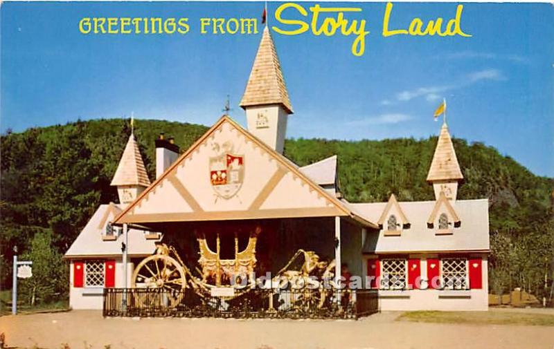 Exact replica of the famous English Coroantion Coach, Story Land Glen, New Ha...