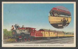 1948* CHICAGO BURLINGTON RTE TRAIN 100 YR CELEBRATION IN CHICAGO DEADWOOD CTR RR