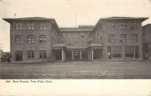 HOTEL PERRINE Twin Falls, Idaho 1907 Selige Vintage Postcard