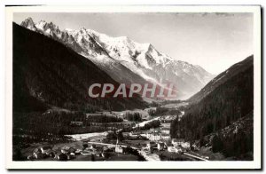 Old Postcard Argentieres and Mont Blanc