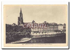 Strasbourg Old Postcard The Cathedral and the Palace of Rohan