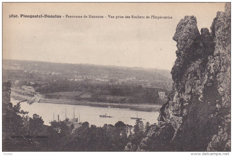 Panorama De Kerhuon, Vue Prise Des Rochers De l'Imperatrice, PLOUGASTEL-DAOUL...