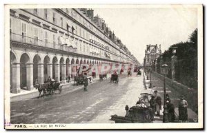 Paris Old Postcard Rue de Rivoli