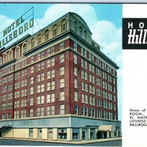 c1960s Tampa, FL Hillsboro Hotel Art Illustration Advertising Chrome PC Vtg A301