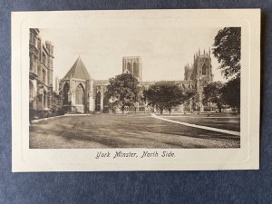 North Side York Minster UK Litho Postcard H2038084641