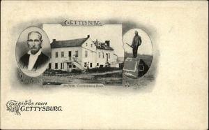 Gettysburg PA John Burns Home & Monument c1905 SCARCE Pos...