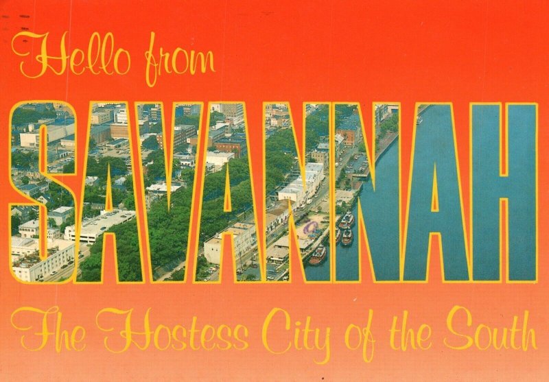 Vintage Postcard Savannah The Hostess City of the South Georgia GA