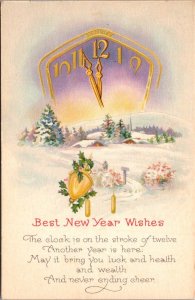 Happy New Year With Landscape Scene