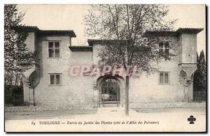 Toulouse - Garden Entrance of plants - Old Postcard