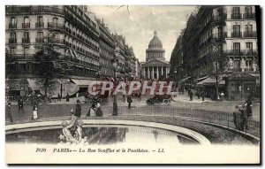 Old Postcard Paris La Rue Soufflot and the Pantheon