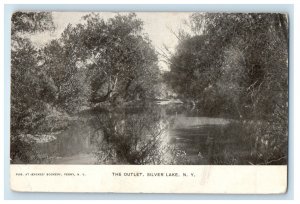 1909 The Outlet Silver Lake New York NY Castile NY Posted Antique Postcard