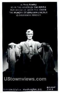 Lincoln Statue - District Of Columbia s, District of Columbia DC  