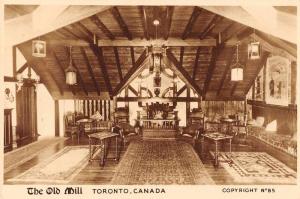 Toronto Canada interior view The Old Mill real photo pc Z18082