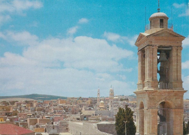 Postcard Palestine Bethlehem Nativity Church and general aspect