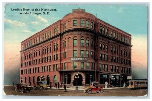 1914 Leading Hotel & Restaurant Of Northwest Waldorf Fargo North Dakota Postcard