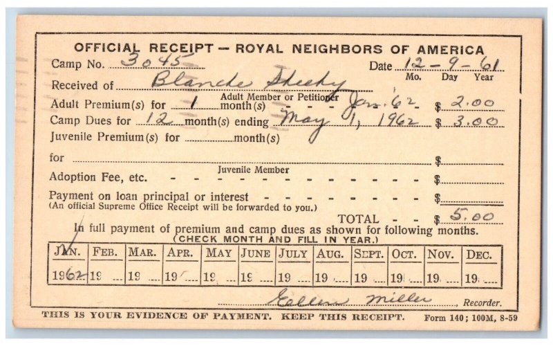 Des Moines Iowa IA Blue Rapids KS Postal Card Watrous Nursery Co. Order 1907