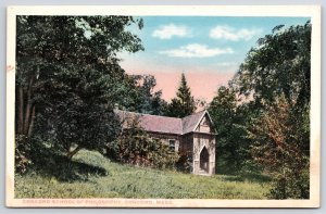Concord School Of Philosophy Concord Massachusetts Grounds And Trees Postcard