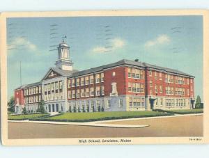 Linen HIGH SCHOOL Lewiston Maine ME k0317